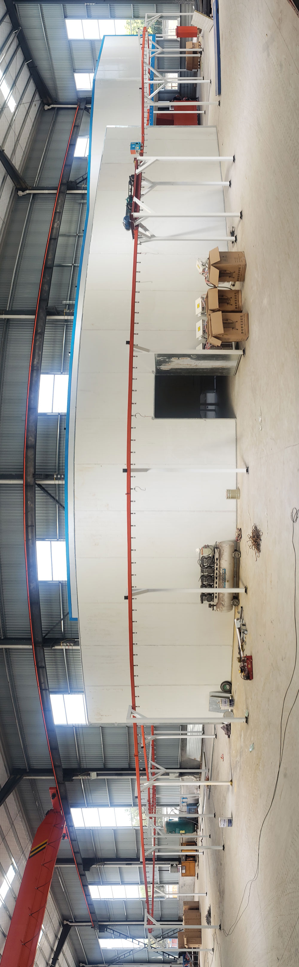 運(yùn)輸貨架噴塑線(圖1)